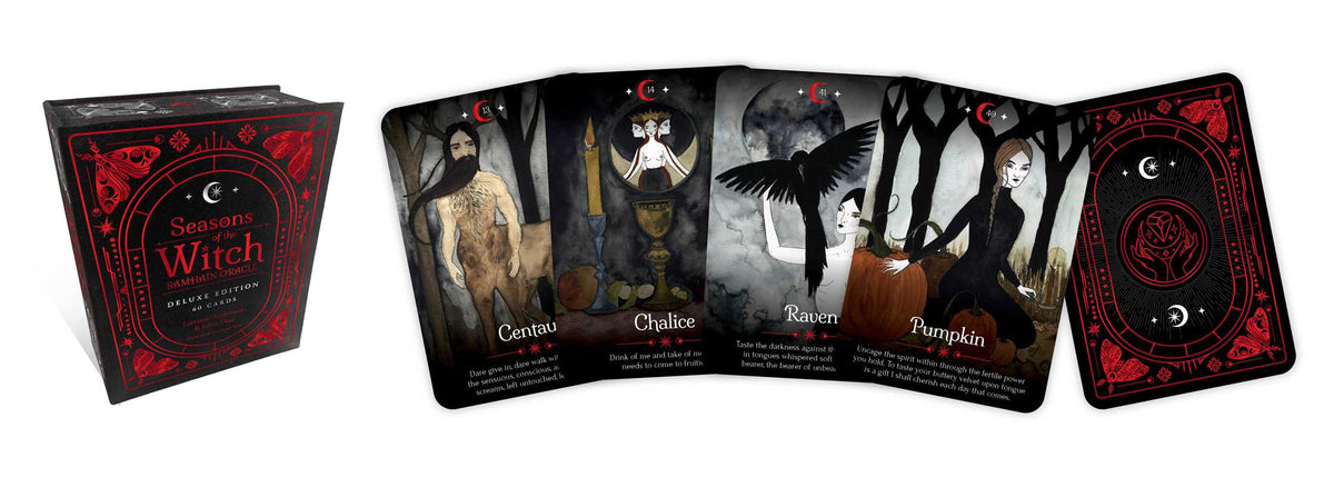 Seasons of the Witch: Samhain Oracle Deluxe Edition | 60-Card Deck by Lorriane Anderson