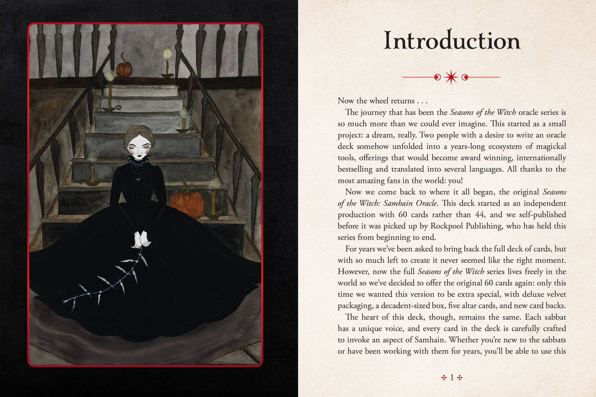 Seasons of the Witch: Samhain Oracle Deluxe Edition | 60-Card Deck by Lorriane Anderson