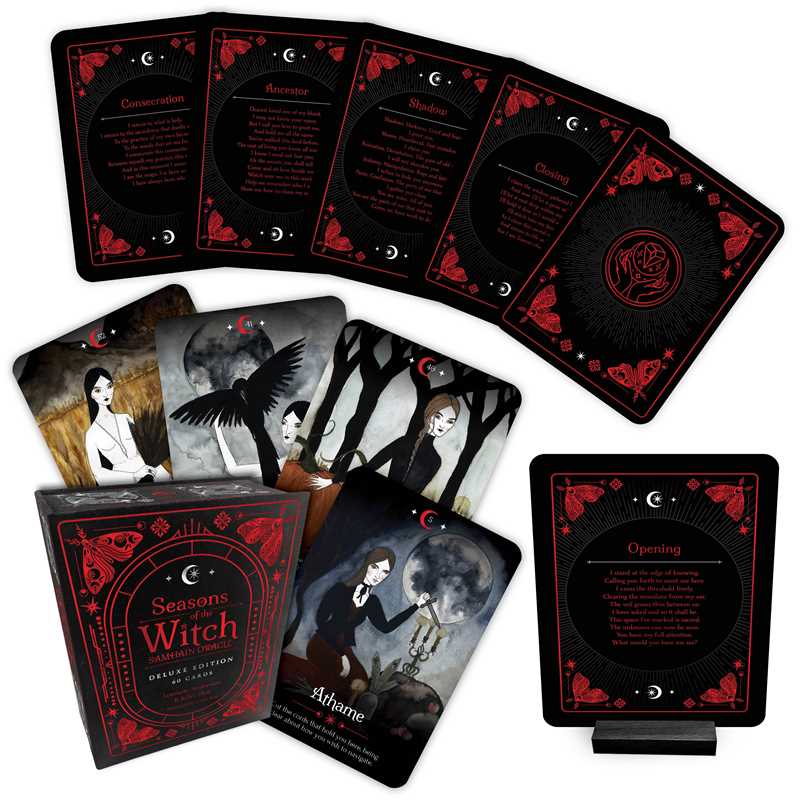 Seasons of the Witch: Samhain Oracle Deluxe Edition | 60-Card Deck by Lorriane Anderson