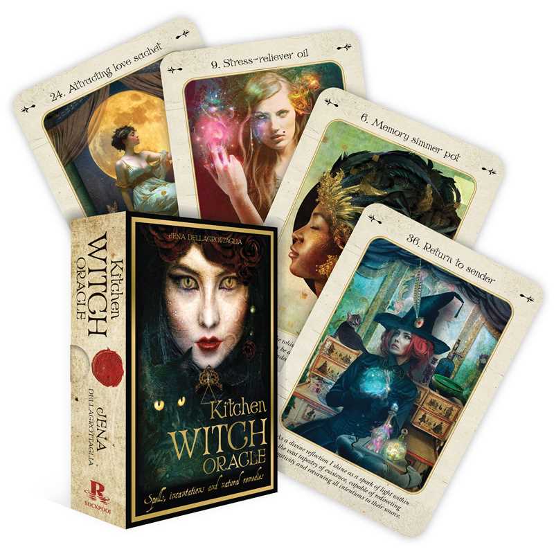 Kitchen Witch Oracle by Jena Dellagrottaglia | Herbal Magick & Spell Deck