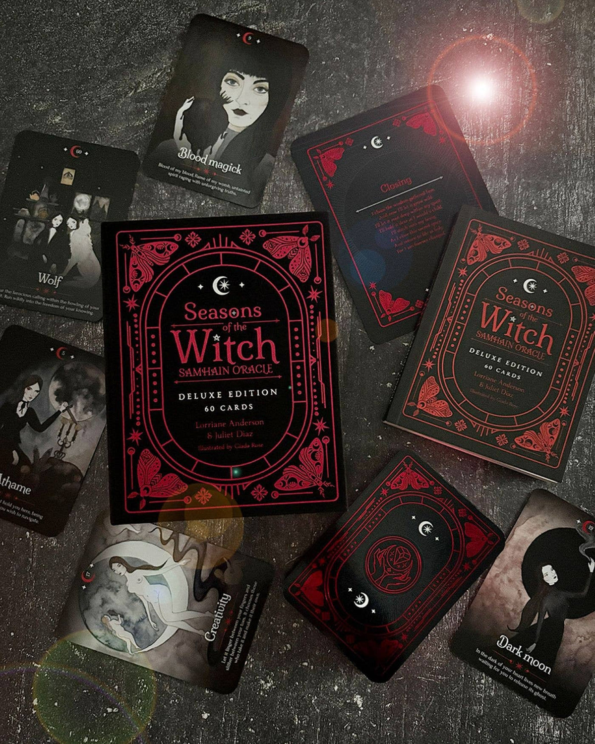 Seasons of the Witch: Samhain Oracle Deluxe Edition | 60-Card Deck by Lorriane Anderson