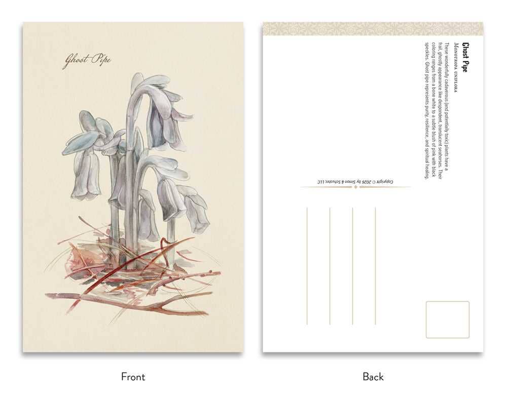 The Goth Garden: Dark Blooms by Felicia Feaster | Gothic Botanical Postcards