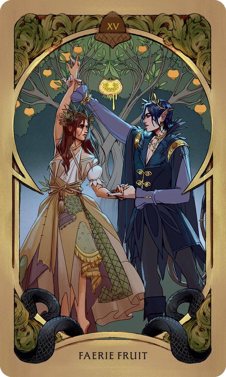 Holly Black's Faerie Tarot Deck & Guidebook | Deluxe Gold-Foiled Set