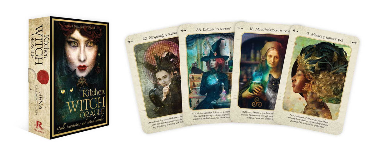 Kitchen Witch Oracle by Jena Dellagrottaglia | Herbal Magick & Spell Deck