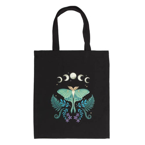 Dark Forest Luna Moth Tote Bag
