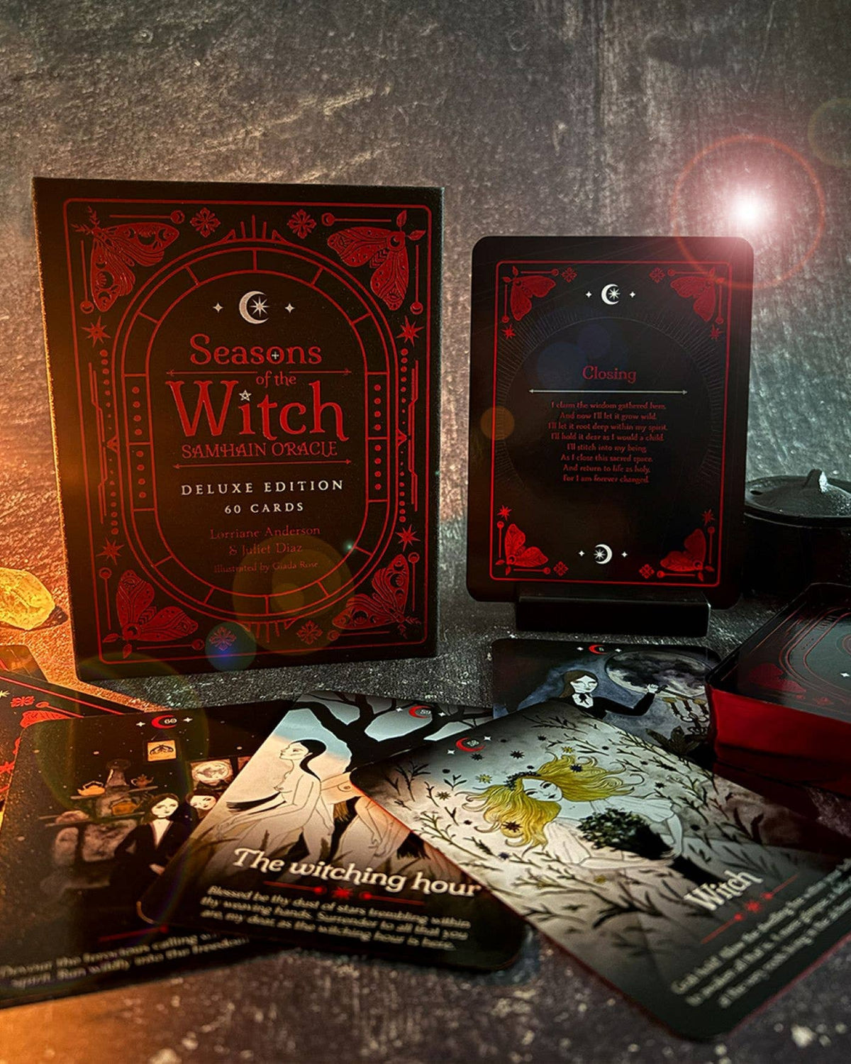 Seasons of the Witch: Samhain Oracle Deluxe Edition | 60-Card Deck by Lorriane Anderson